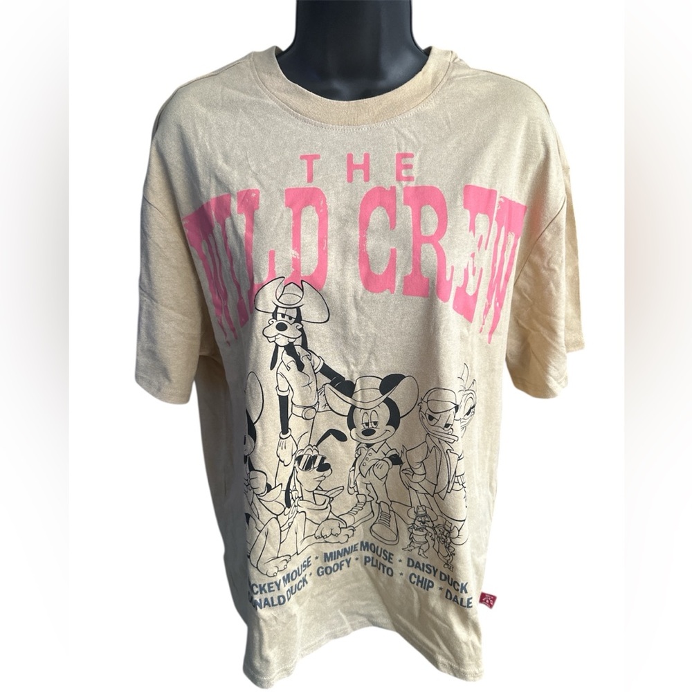 Disney The Wild Crew Short Sleeve Tee - Beige & Pink